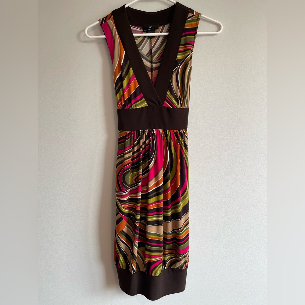 IZ Byer colorful mini dress